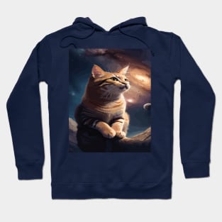 Cosmic Whiskers: Cats in the Universe Hoodie